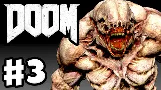 DOOM - Gameplay & Campaign Walkthrough Part 3 - Meltdown! Hell Knights! (Doom 4 Gameplay for PC)