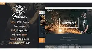 Ferrum - Welding And Metal Works HTML Template | Themeforest Website Templates and Themes