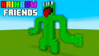 Minecraft Tutorial: How To Make A Green Statue Rainbow Friends