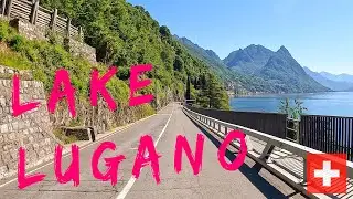 drive from LUGANO switzerland to PORLEZZA italy [4K]