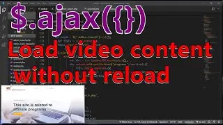 Reload page without refresh all content with ajax [2021], most ajax video