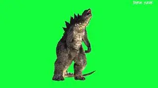 Godzilla Roar Green screen /godzilla roar green screen after effects/godzilla green screen animation
