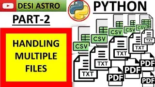 PART-2 How to Read Multiple CSV Files in Python|HOW TO SAVE DATA  CSV FILE|PYTHON FOR DATA SCIENTIST