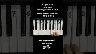 А муха тоже вертолет на пианино с нуля🎹 Обучение