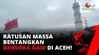 Bendera Gerakan Aceh Merdeka Berkibar di Masjid Raya Baiturrahman | tvOne Minute