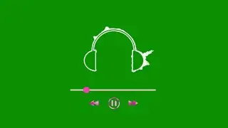 New Green screen headphone audio spectrum video
