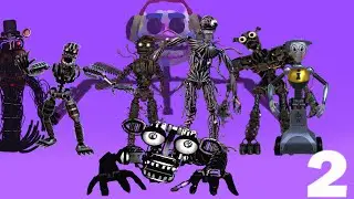 ВСЕ ЭНДО СКЕЛЕТЫ ИГРЫ ЧАСТЬ 2 FNAF