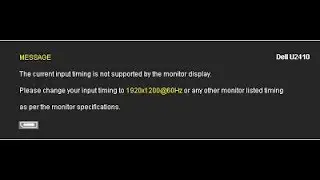 حل مشكلة input timing is not supported by the monitor في windows10