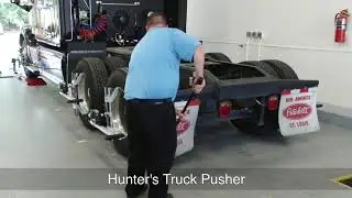 Аккумуляторный толкатель Hunter Truck Pusher 20 2855 1 в работе