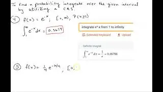 Find the Probability of an Event using a Probability Density