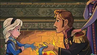 Happy Colour - Colour by Number. Disney Frozen ❄️☃️ The King Gives Elsa Gloves To Conceal Her Powers