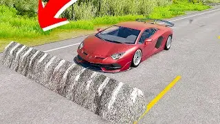 Lamborghini vs Limitator Gigantic de Viteza! BeamNG