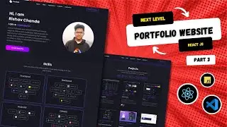 Part 3: Next Level ReactJs Portfolio Website (NEW 2023) ✅ | ReactJs Beginner Project