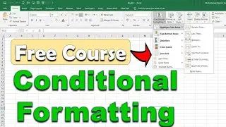 how to apply conditional formatting in excel | excel conditional formatting short course