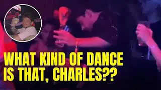 When Charles Leclerc doing some Weird Crazy "Drunk Uncle" Dance in Ibiza's Club