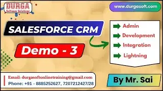 SALESFORCE CRM tutorials || Demo - 3 || by Mr. Sai On 19-09-2024 @8AM IST