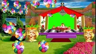 Wedding Frame Green Screen #12 Chroma Key - Copyright FREE Video