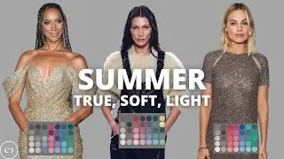 How to Find Your Color Season: True, Soft & Light SUMMER Color Analysis