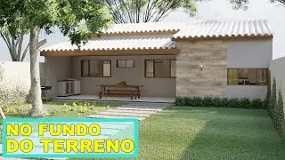 Casa de meia água | CONSTRUIDA NO FUNDO DO TERRENO |