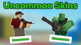 TDS but I use UNCOMMON Tower Skins | TDS Roblox