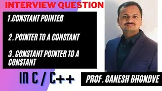 Constant pointer, Pointer to a constant and Constant pointer to a constant with easy example (HINDI)