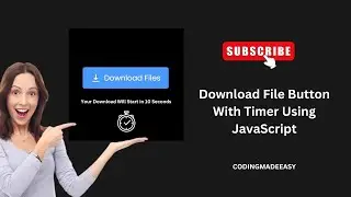 Download File Button with Timer Using JavaScript | HTML CSS JS Tutorial | Full Tutorial #coding