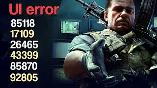 COD: Black Ops Cold War 'UI error' 85118, 17109, 26465, 43399, 85870 or 92805