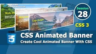 Create An Cool Hero Animated Banner Using HTML and CSS Session 28 | Tutor Pratik