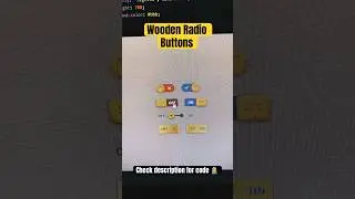 Wooden Radio Buttons | HTML CSS #tutorials  #html #shorts