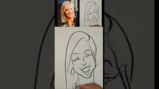 Easy Female Caricature Eyes #drawing #howtodraw #caricaturedrawing