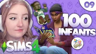 Moved Out our First Kids! - 100 Infants Challenge [09] | The Sims 4