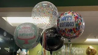 HEB Balloons Display and birthday balloon choice #balloons #balloonshop #balloondecor #heb