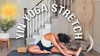 Sunrise to Sunset | 25 Minute Seated Yin Yoga Stretch for Hips, Back & Side-body!🔆🌙