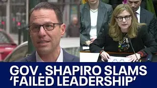 Gov. Shapiro slams UPenn president for failed leadership related to recent antisemitic incidents