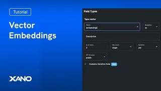 Building AI and ML applications with Xano using Embeddings