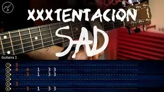 XXXTentacion - Sad!  Guitar Tutorial  | Christianvib TABS