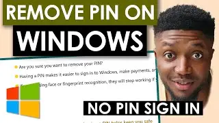 How to Remove the Pin Password Sign in on Windows 11 | How to Sign in without a Pin on Windows 11