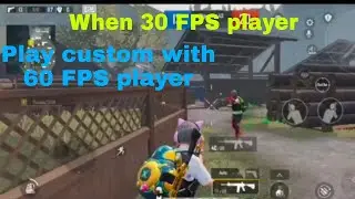 When 30 FPS player playing custom with 60 FPS player|Redmi 7 vs Realme 8 pro|