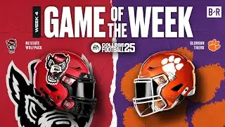 CLEMSON VS. NC STATE SIM | EA CFB 25 GAME OF THE WEEK 🍿