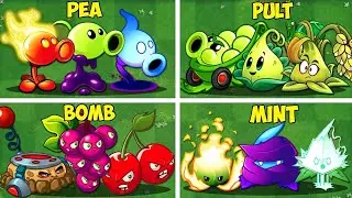 PvZ2 Random 16Teams Pea x Pult x Bomb x Mint...Battlez - Who Will Win ?