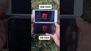 1GB Ram Vs 2GB Ram Free Fire Test