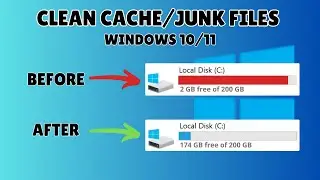 Clear All Cache and Junk in Windows 10 and Windows 11 | Clean Cache | Clean junk