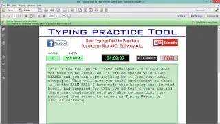 SSC Typing Practice Tool for CGL, CHSL, Railway NTPC | Book to Screen Practice with Error Detection