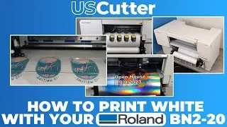 HOW TO PRINT WHITE WITH YOUR ROLAND BN2-20  - FLEXI - ADOBE ILLUSTRATOR - VERSAWORKS