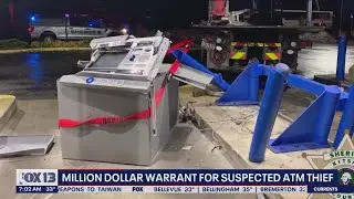 Million dollar warrant for suspected ATM thief | FOX 13 Seattle