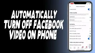 How do I turn off auto-play videos on Facebook on my smartphone?