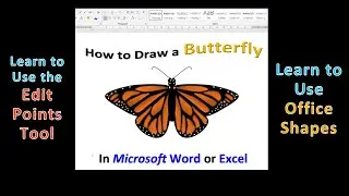 How to Draw a Butterfly in Microsoft Office Word