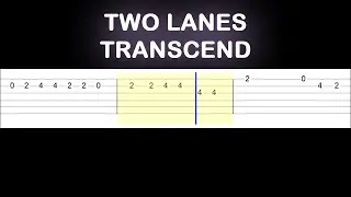 TWO LANES - Transcend (Easy Guitar Tabs Tutorial)