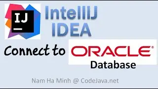 How to Connect to Oracle Database in IntelliJ IDEA