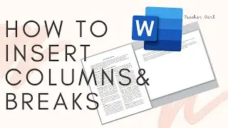 HOW TO INSERT COLUMNS AND BREAKS IN MS WORD | (TAGALOG)